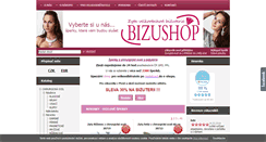 Desktop Screenshot of bizushop.cz